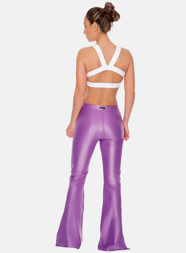 PANTALÓN DEPORTIVO MUJER TELA APARIENCIA CUERO BOTA ANCHA TALLA ÚNICA