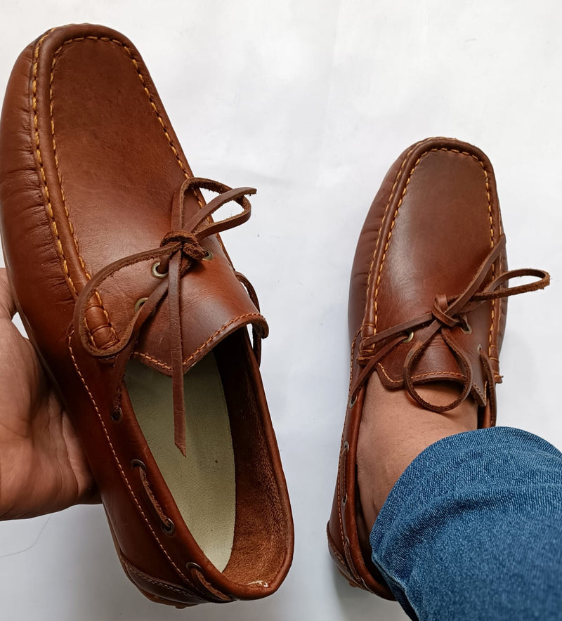 Mocasines para caballero en CUERO