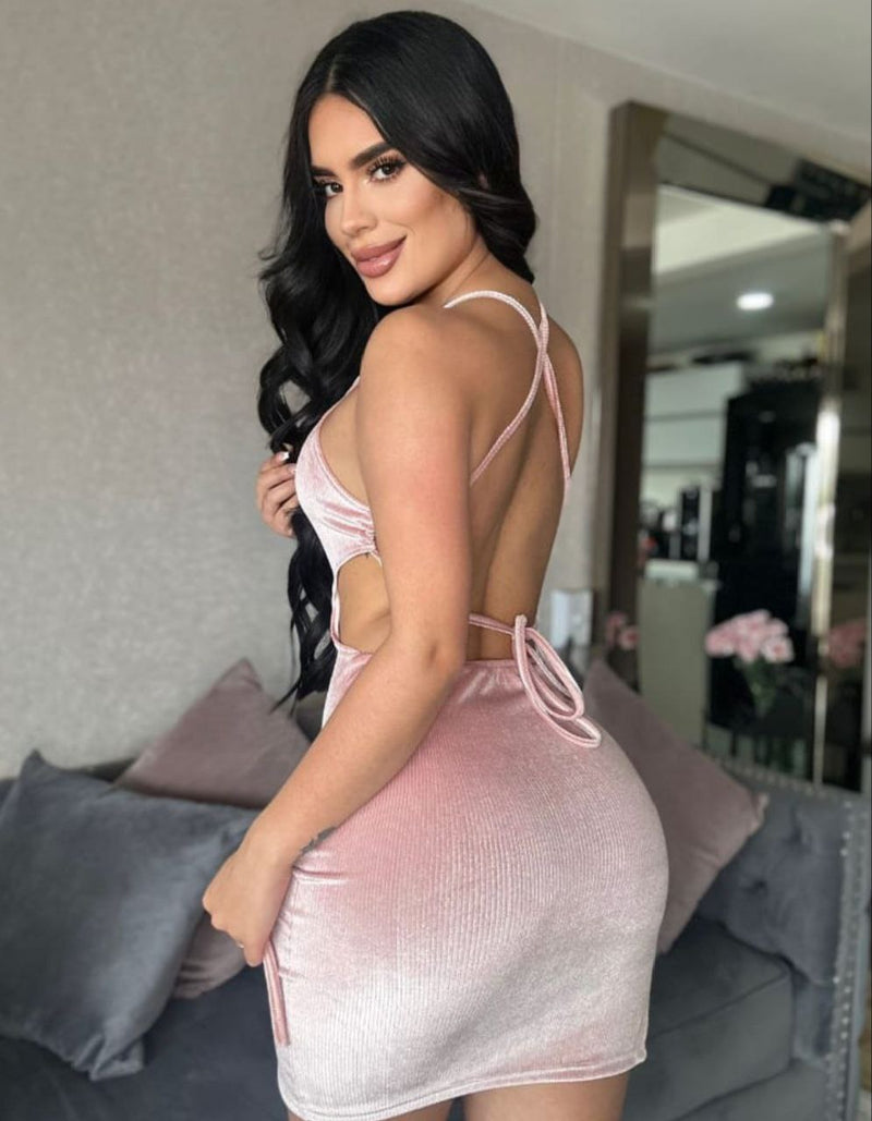 Vestido Terciopelo Anclado